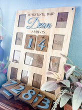Load image into Gallery viewer, Pregnancy Maternity Baby Shower Countdown Photo Picture Frame