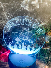 Load image into Gallery viewer, Santa Stop Here Personalized Christmas Night Light
