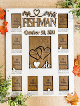 Load image into Gallery viewer, Hand Made Custom Wood Wedding Anniversary Photo Frame Personalized