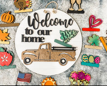 Load image into Gallery viewer, Interchangeable Truck Door Sign with 13 Inserts