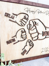 Load image into Gallery viewer, Father's Day Fist Bump Gift Frame