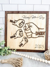 Load image into Gallery viewer, Father's Day Fist Bump Gift Frame