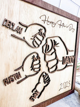 Load image into Gallery viewer, Father's Day Fist Bump Gift Frame