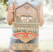 Load image into Gallery viewer, Campsite Sign Hanging Add-On Upgrade