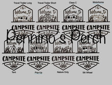 Load image into Gallery viewer, Welcome to our Beach Campsite Personalized Sign with Yard Stake