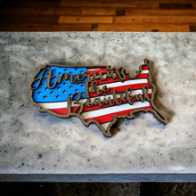 Load image into Gallery viewer, America the Beautiful Home Decor Shelf Sitter or Hanging Sign