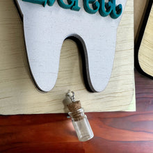 Load image into Gallery viewer, Hand Made Custom Wood Tooth Fairy Door Hanger Personalized Boy Girl