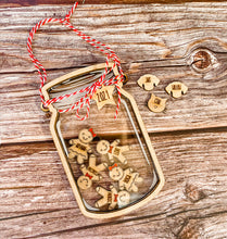 Load image into Gallery viewer, Mason Jar Gingerbread Christmas Ornament