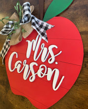 Load image into Gallery viewer, Classroom Teacher Apple Door Sign