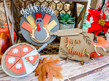 Load image into Gallery viewer, Tiered Tray Thanksgiving Turkey Decor