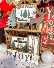 Load image into Gallery viewer, Tiered Tray Winter Woodlands Decor