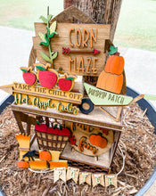 Load image into Gallery viewer, Tiered Tray Fall Fun Corn Maze Decor
