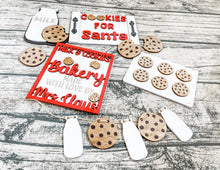 Load image into Gallery viewer, Tiered Tray Santa's Christmas Cookies and Milk Decor