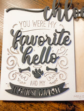Load image into Gallery viewer, Pet Memorial Frame Favorite Hello Hardest Goodbye