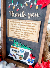 Load image into Gallery viewer, Thank You Deliveries Postal Worker Appreciation Sign