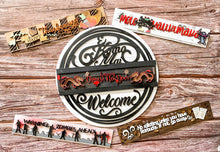 Load image into Gallery viewer, Interchangeable Monogram Slide-In Inserts Door Sign