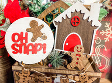 Load image into Gallery viewer, Tiered Tray Gingerbread Decor