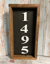 Load image into Gallery viewer, Framed Herringbone Address Signs