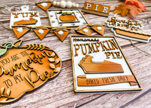 Load image into Gallery viewer, Tiered Tray Pumpkin Pie Decor