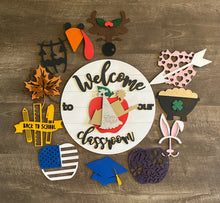 Load image into Gallery viewer, DIGITAL SVG DOWNLOAD Classroom Teacher Interchangeable Door Sign