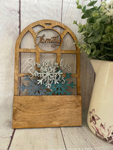 Load image into Gallery viewer, Interchangeable Monogram Window with Holiday Inserts