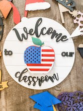 Load image into Gallery viewer, DIGITAL SVG DOWNLOAD Classroom Teacher Interchangeable Door Sign