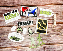 Load image into Gallery viewer, Tiered Tray United States Army Decor