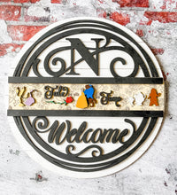 Load image into Gallery viewer, Interchangeable Monogram Slide-In Inserts Door Sign
