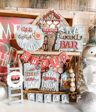 Load image into Gallery viewer, Tiered Tray Hot Cocoa Bar Decor