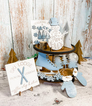 Load image into Gallery viewer, Tiered Tray Winter Wonderland Christmas Decor