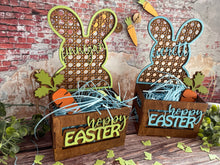 Load image into Gallery viewer, Easter Gift Basket Rattan Bunny
