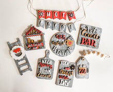Load image into Gallery viewer, Tiered Tray Hot Cocoa Bar Decor