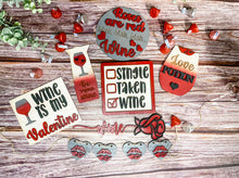 Load image into Gallery viewer, Tiered Tray Wine over Valentine Decor