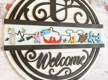 Load image into Gallery viewer, Interchangeable Monogram Slide-In Inserts Door Sign