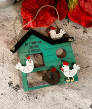 Load image into Gallery viewer, Chicken Christmas Ornaments