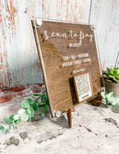 Load image into Gallery viewer, QR Code Business Sign with Easel Stand