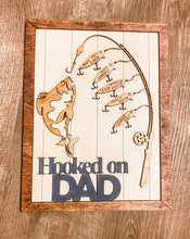 Load image into Gallery viewer, Father’s Day Hooked on Fishing Frames
