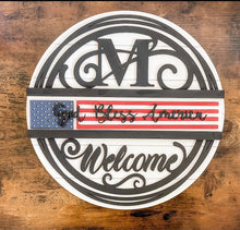 Load image into Gallery viewer, Interchangeable Monogram Slide-In Inserts Door Sign