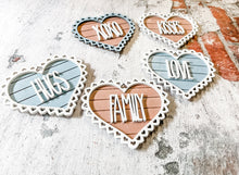 Load image into Gallery viewer, Valentine’s Day Heart Banner Ornaments Shelf Sitters