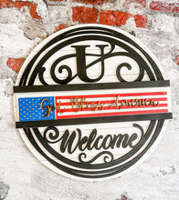 Load image into Gallery viewer, Interchangeable Monogram Slide-In Inserts Door Sign