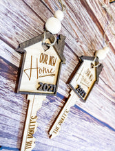 Load image into Gallery viewer, Our New Home Key Ornaments