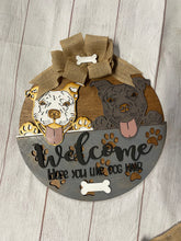 Load image into Gallery viewer, Welcome Dog Hair Door Sign
