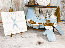 Load image into Gallery viewer, Tiered Tray Winter Wonderland Christmas Decor