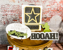 Load image into Gallery viewer, Tiered Tray United States Army Decor