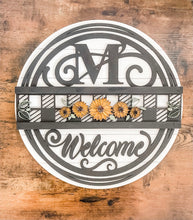 Load image into Gallery viewer, Interchangeable Monogram Slide-In Inserts Door Sign