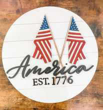 Load image into Gallery viewer, USA American Flags Independence Day Door Signs