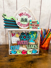 Load image into Gallery viewer, Tiered Tray Library Librarian Decor