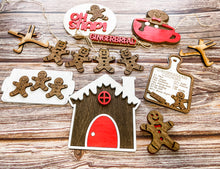 Load image into Gallery viewer, Tiered Tray Gingerbread Decor