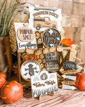 Load image into Gallery viewer, Tiered Tray Pumpkin Patch Decor