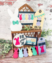 Load image into Gallery viewer, Tiered Tray Spring Easter Peeps Decor